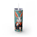 The Earl Grey Rabbit Skinny Tumbler with Straw, 20oz