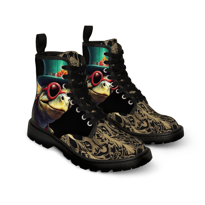 The Turtle Club Motorbike Women's Canvas Boots