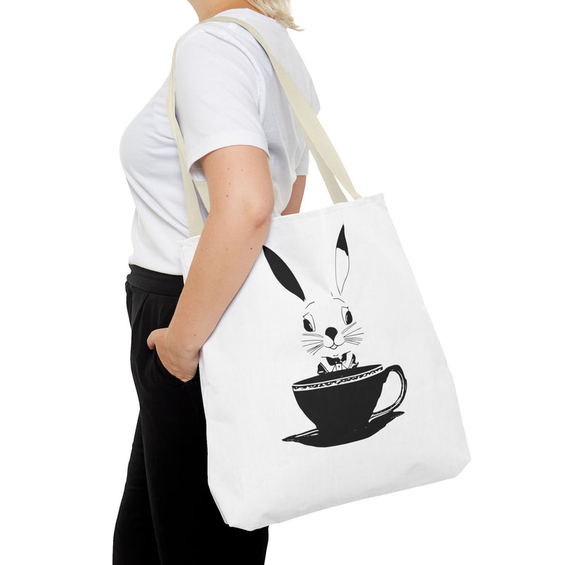 The Earl Grey Rabbit Logo Tote Bag (AOP)