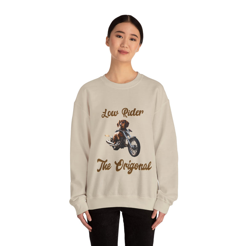 The Original Low Rider Dachshund  Unisex Heavy Blend™ Crewneck Sweatshirt