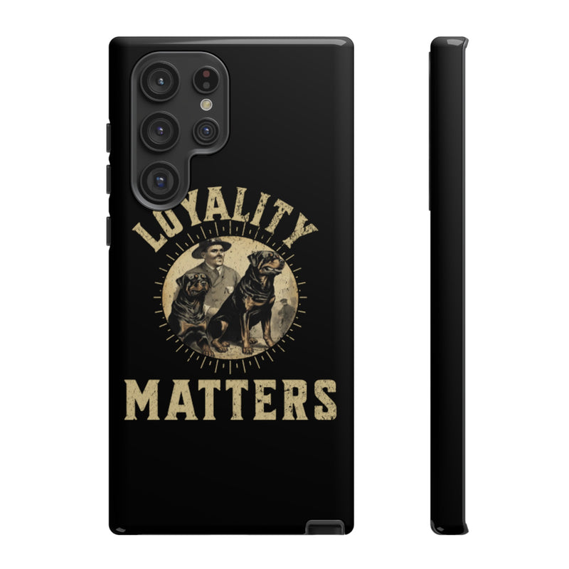 Loyalty Matters Vintage Army Rottweiler Tough Cases