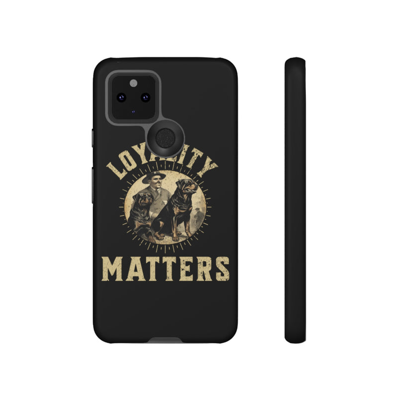 Loyalty Matters Vintage Army Rottweiler Tough Cases