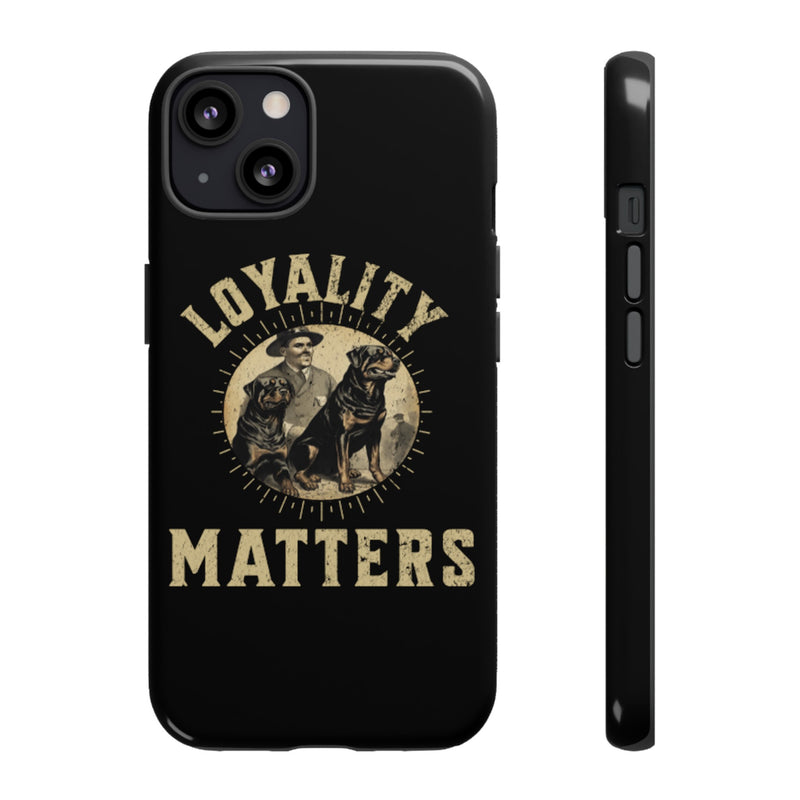 Loyalty Matters Vintage Army Rottweiler Tough Cases