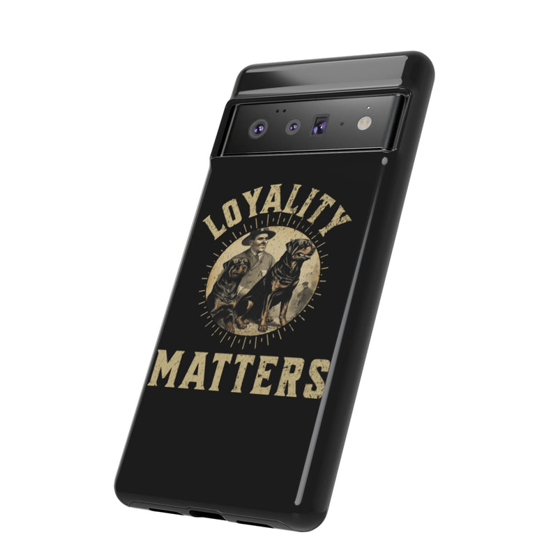 Loyalty Matters Vintage Army Rottweiler Tough Cases