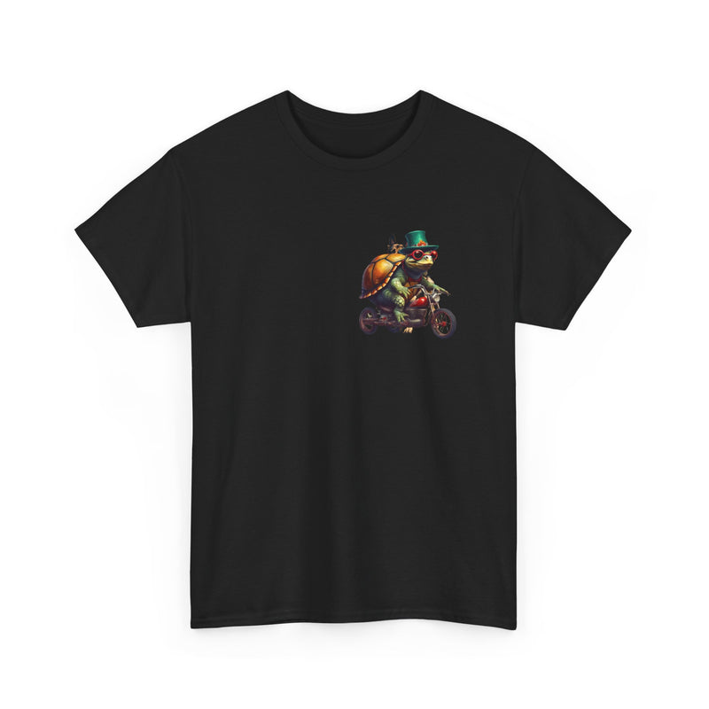 Too Turtlely for the Turtle club Motorcycle Unisex Heavy Cotton Tee