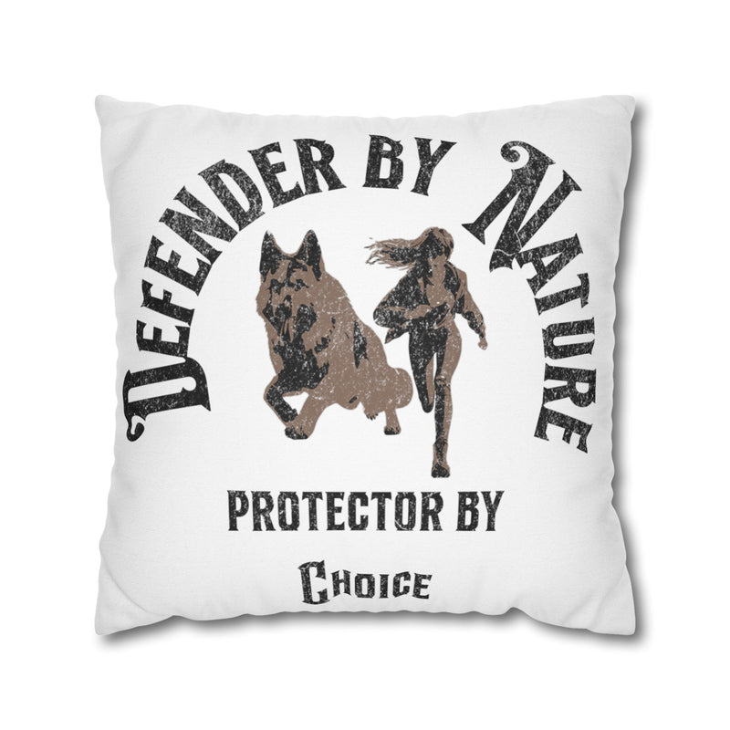 German Shepard Defender By Nature  Square Pillowcase