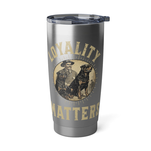 Loyalty Matters Vintage Army Rottweiler Vagabond 20oz Tumbler