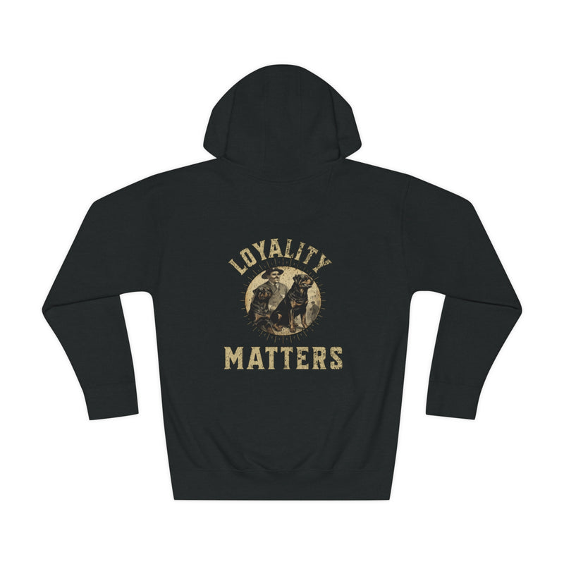 Loyalty Matters Rottweiler Unisex Fleece Hoodie