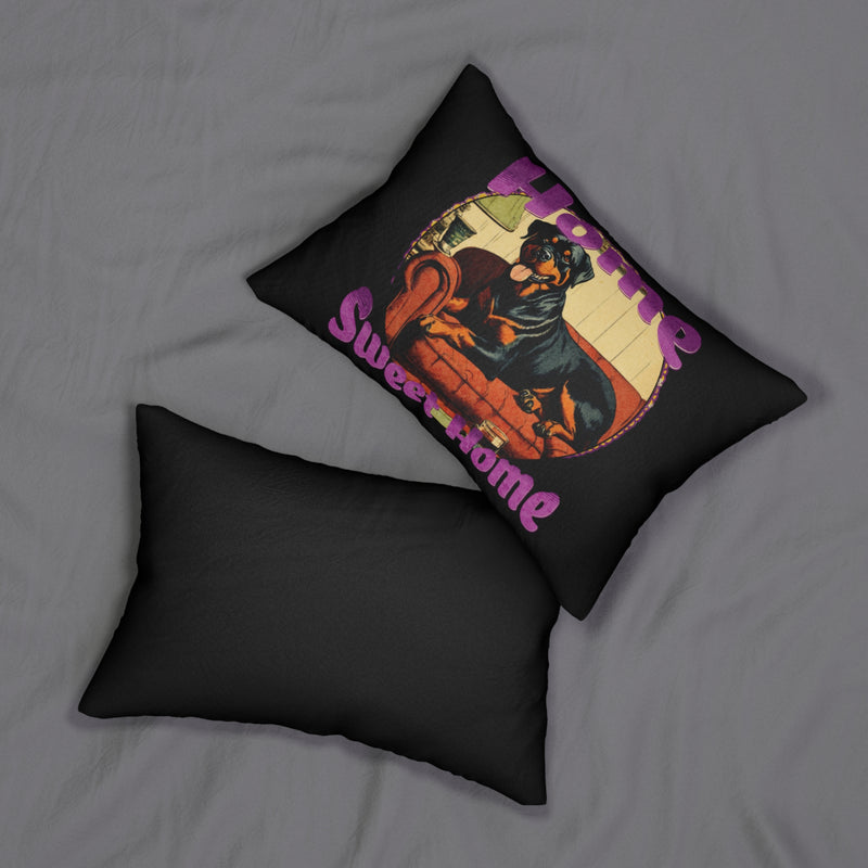 Home Sweet Home Rottweiller Lumbar Pillow