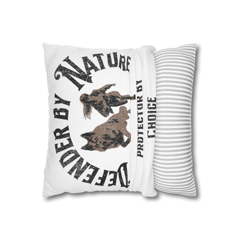 German Shepard Defender By Nature  Square Pillowcase