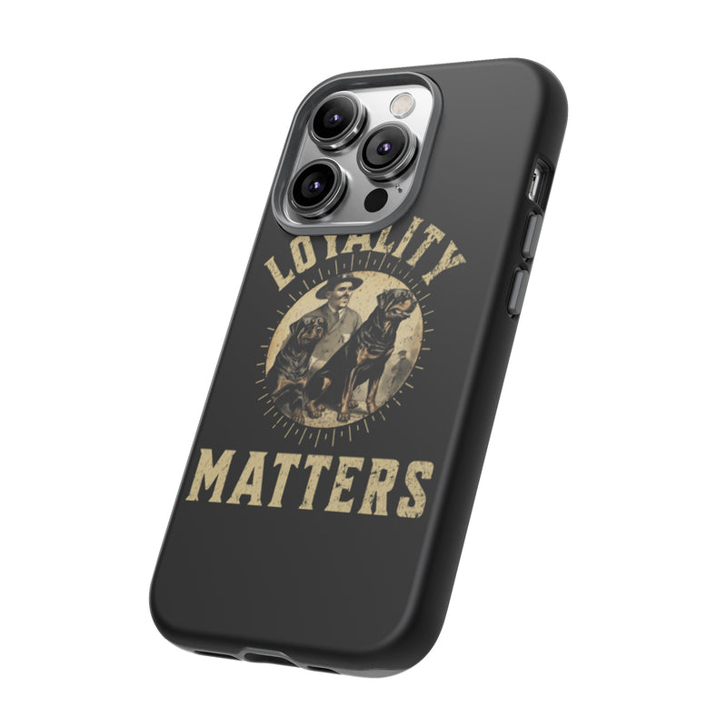 Loyalty Matters Vintage Army Rottweiler Tough Cases