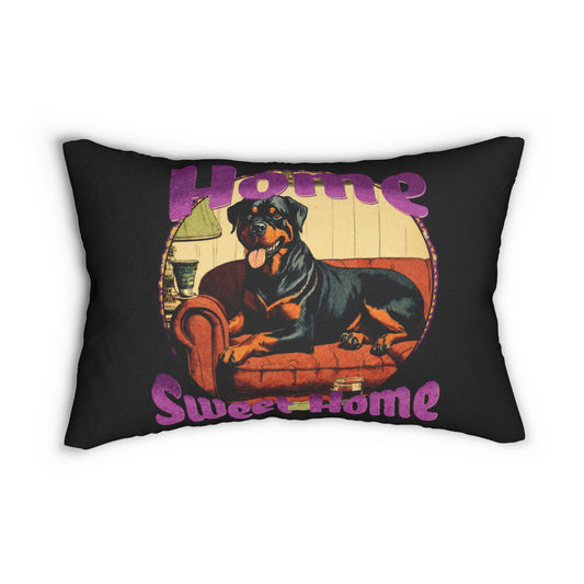 Home Sweet Home Rottweiller Lumbar Pillow