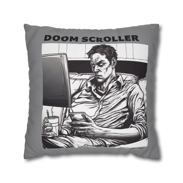 Doom Scroller Square Pillowcase