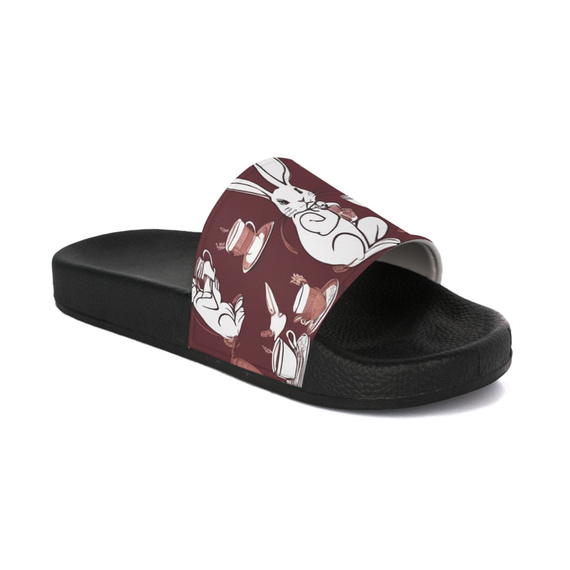 The Earl Grey Rabbit Red Women's Slide Sandals