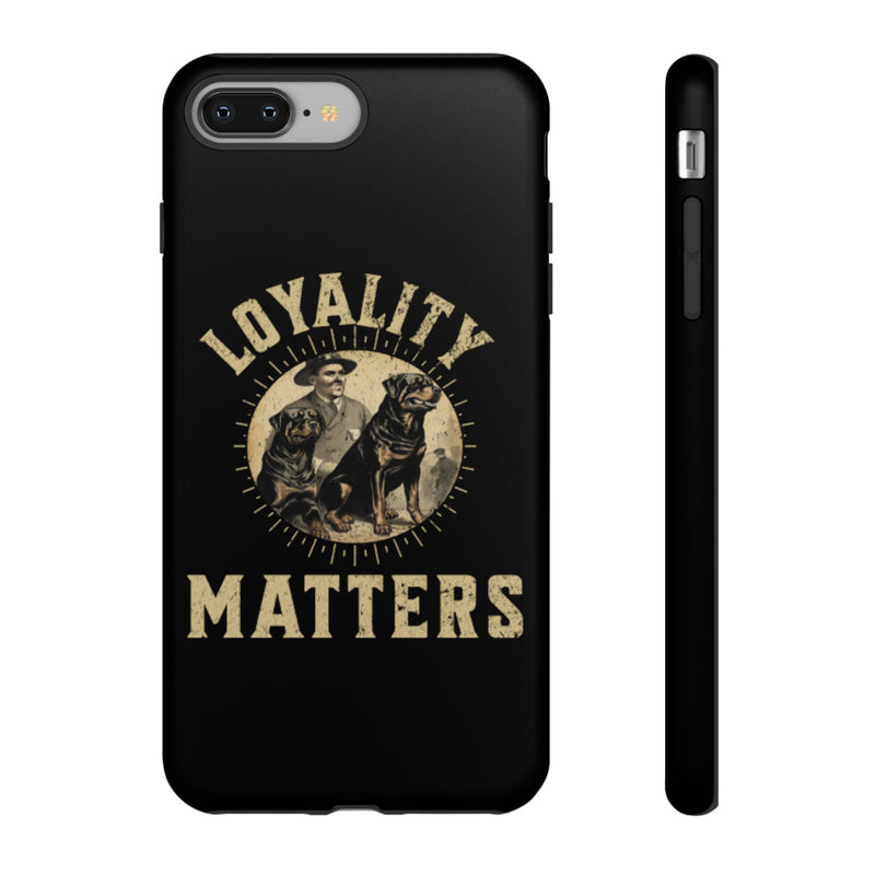 Loyalty Matters Vintage Army Rottweiler Tough Cases