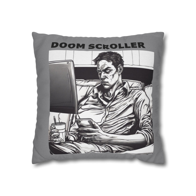 Doom Scroller Square Pillowcase