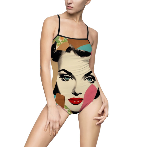 Retro inspired Women's One-piece Swimsuit (AOP)