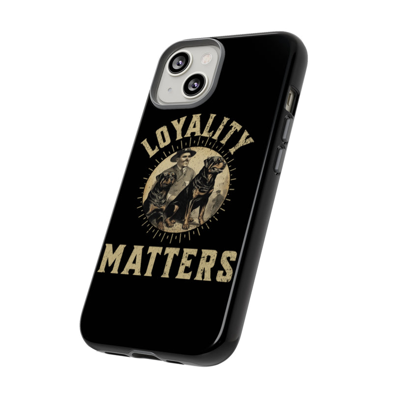 Loyalty Matters Vintage Army Rottweiler Tough Cases