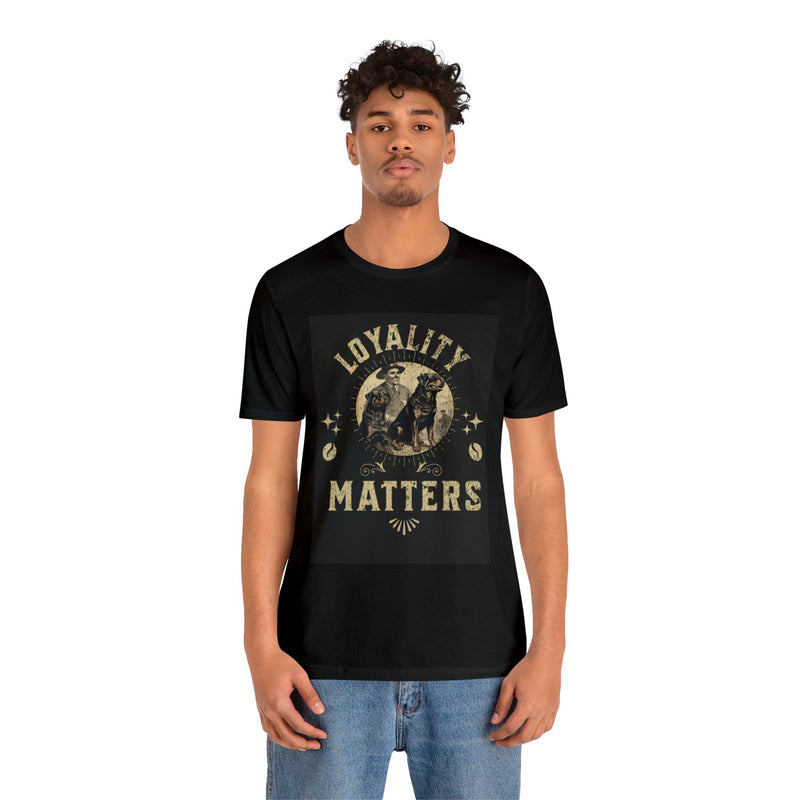 Loyalty matters  Vintage Army Rottweiler Unisex Jersey Short Sleeve Tee