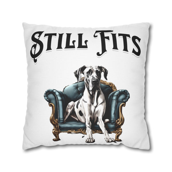 Great Dane Still Fits Square Pillowcase