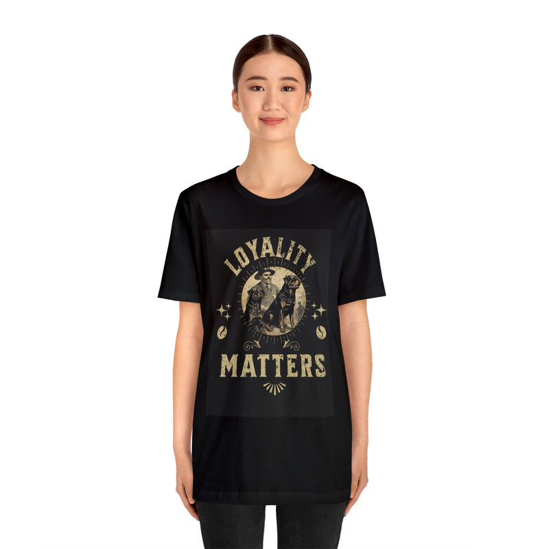 Loyalty matters  Vintage Army Rottweiler Unisex Jersey Short Sleeve Tee