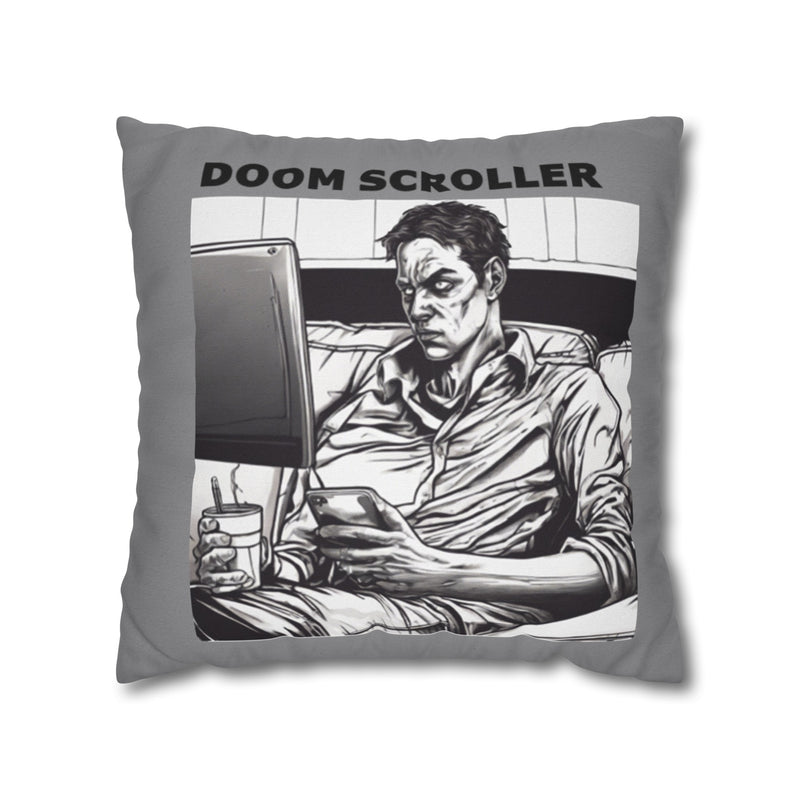 Doom Scroller Square Pillowcase