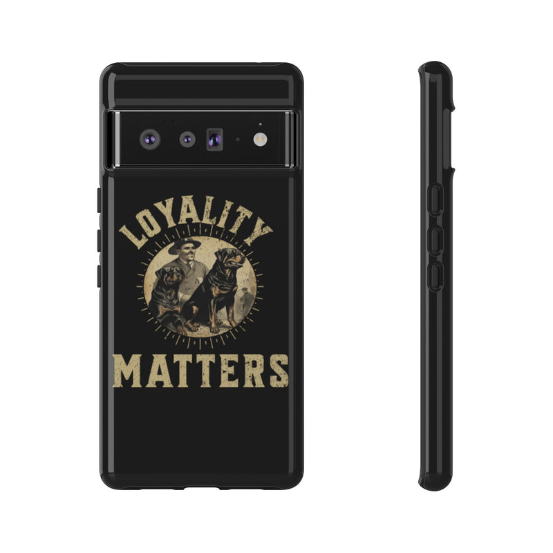 Loyalty Matters Vintage Army Rottweiler Tough Cases