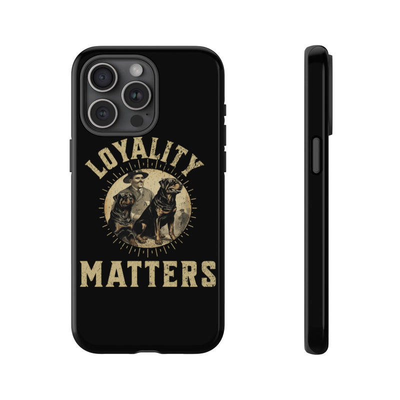 Loyalty Matters Vintage Army Rottweiler Tough Cases