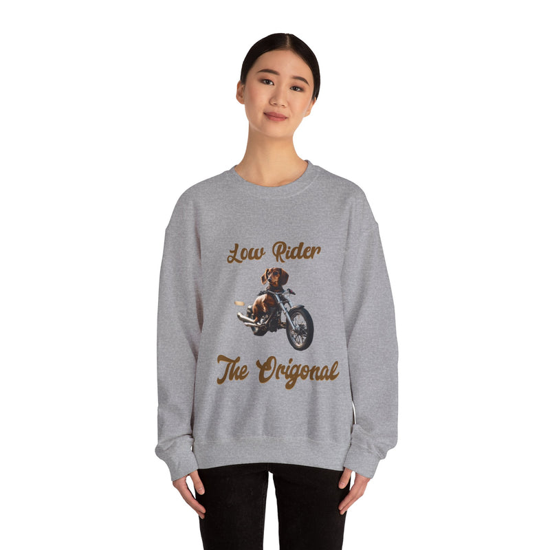 The Original Low Rider Dachshund  Unisex Heavy Blend™ Crewneck Sweatshirt