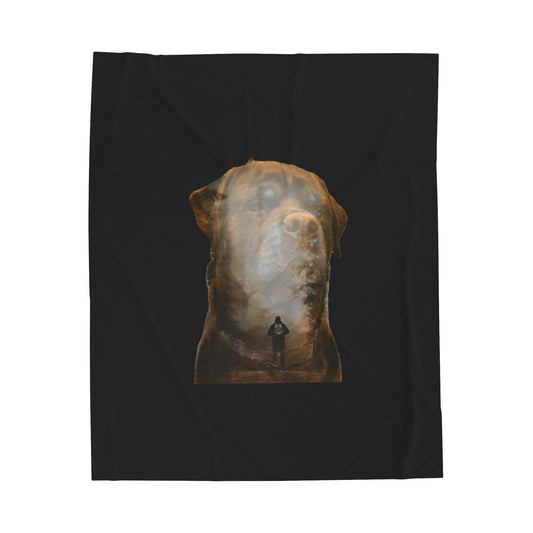 Rottweiler 1  Velveteen Plush Blanket