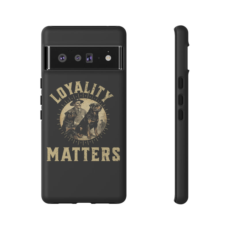 Loyalty Matters Vintage Army Rottweiler Tough Cases