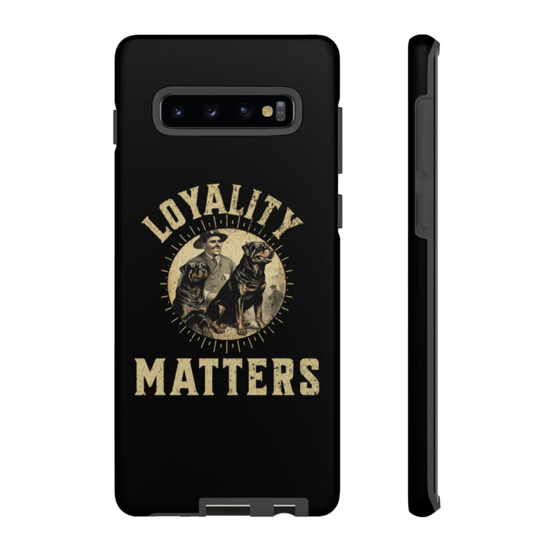 Loyalty Matters Vintage Army Rottweiler Tough Cases