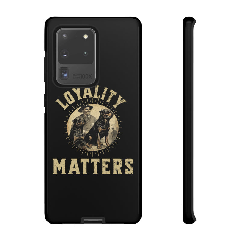 Loyalty Matters Vintage Army Rottweiler Tough Cases