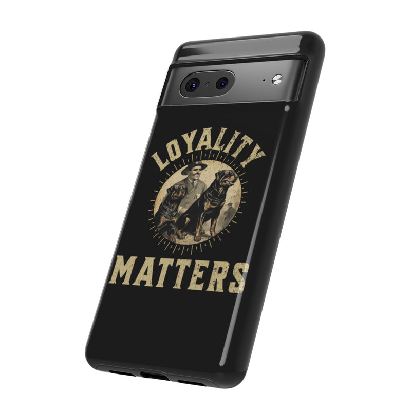 Loyalty Matters Vintage Army Rottweiler Tough Cases