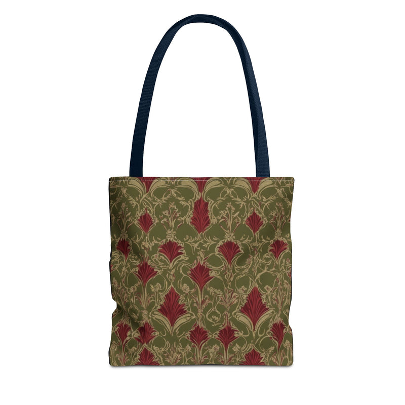 Vintage Vibes Green and Red Tote Bag (AOP)