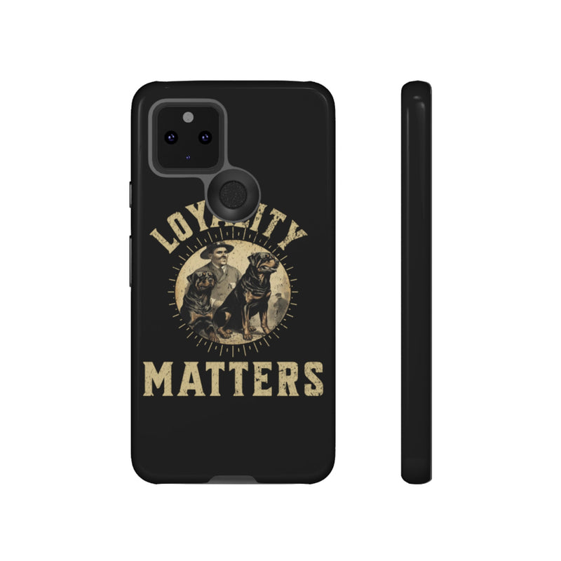 Loyalty Matters Vintage Army Rottweiler Tough Cases