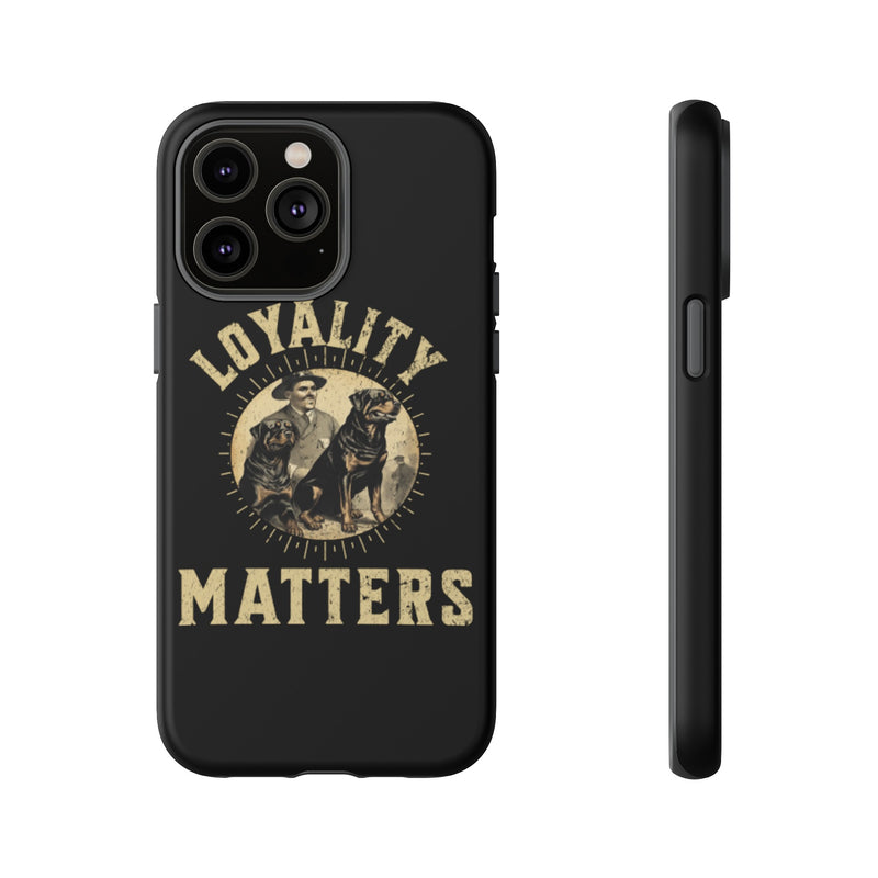 Loyalty Matters Vintage Army Rottweiler Tough Cases