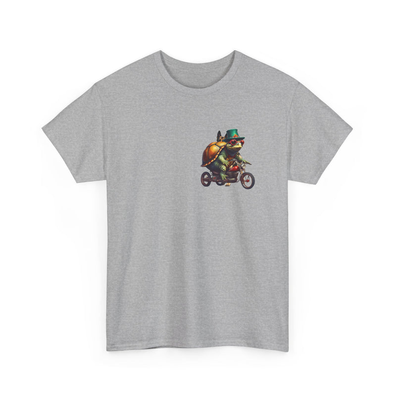 Too Turtlely for the Turtle club Motorcycle Unisex Heavy Cotton Tee