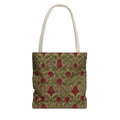 Vintage Vibes Green and Red Tote Bag (AOP)