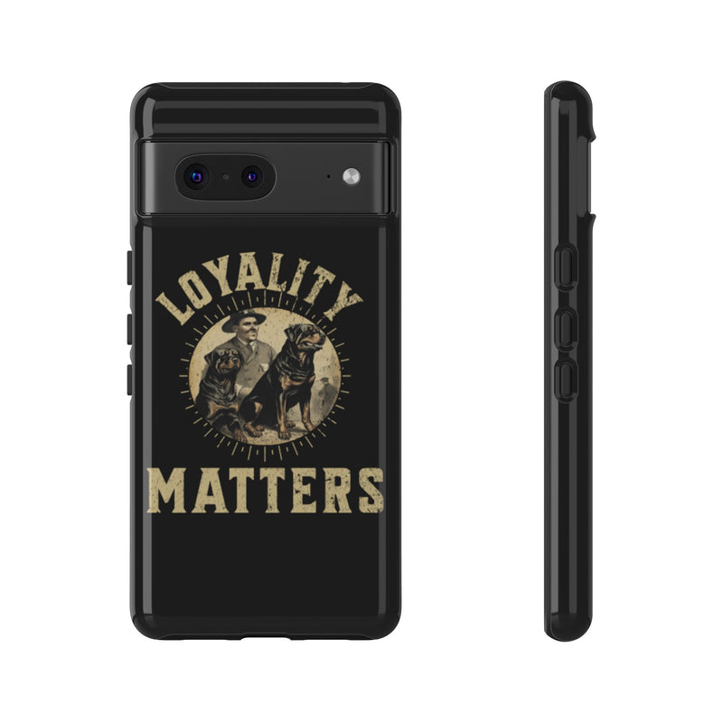 Loyalty Matters Vintage Army Rottweiler Tough Cases