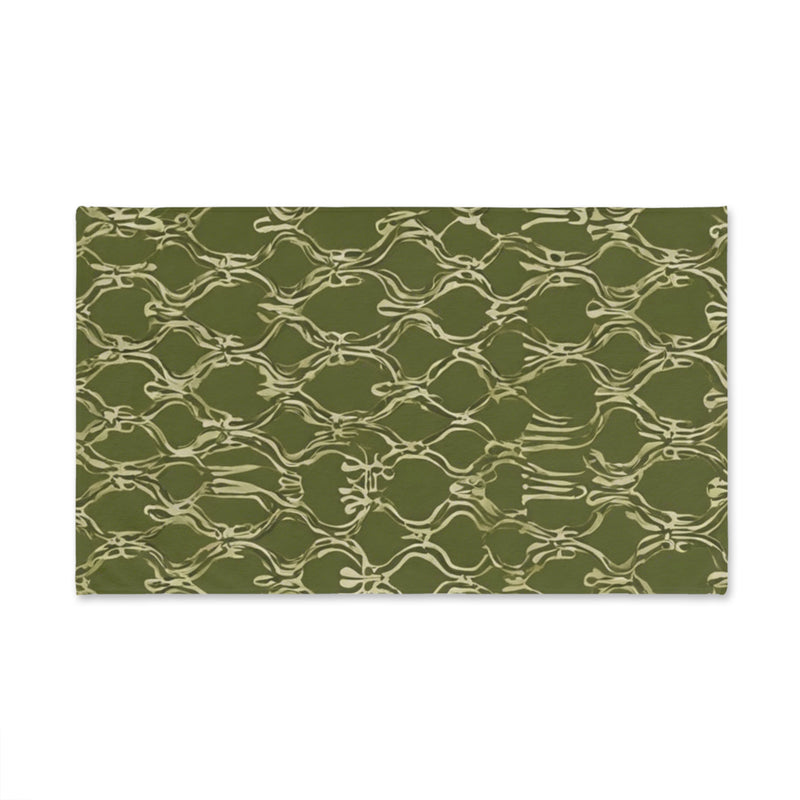 Green Vintage vibes Hand Towel