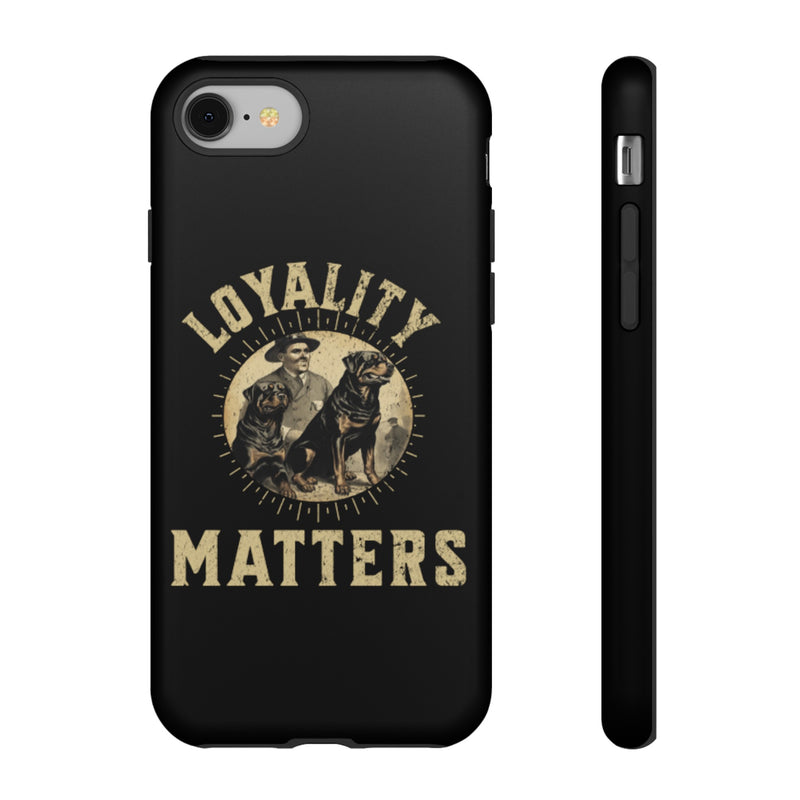 Loyalty Matters Vintage Army Rottweiler Tough Cases