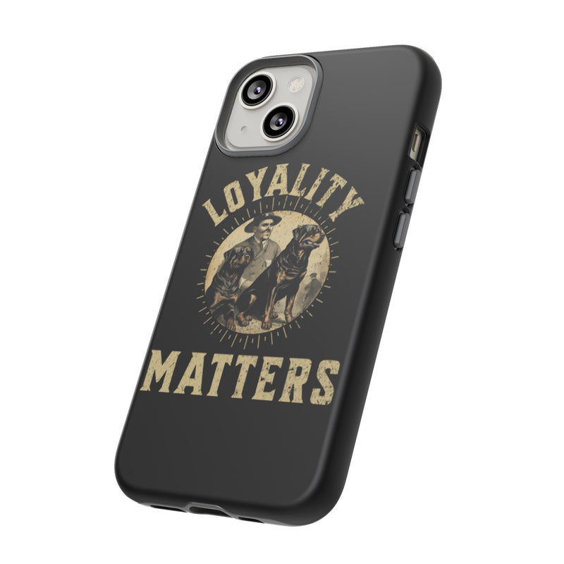 Loyalty Matters Vintage Army Rottweiler Tough Cases