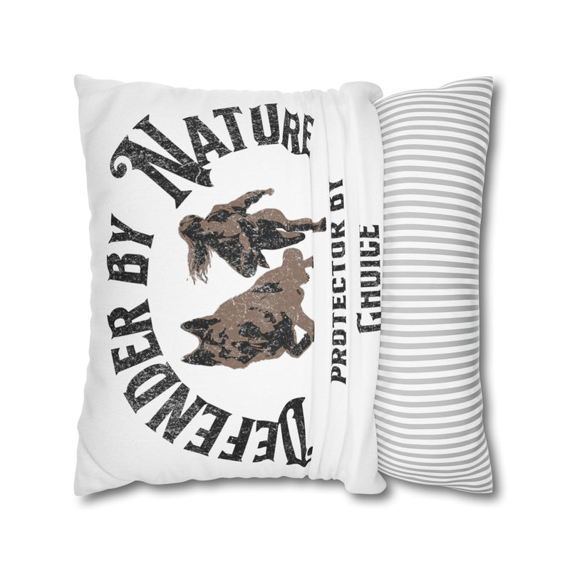 German Shepard Defender By Nature  Square Pillowcase