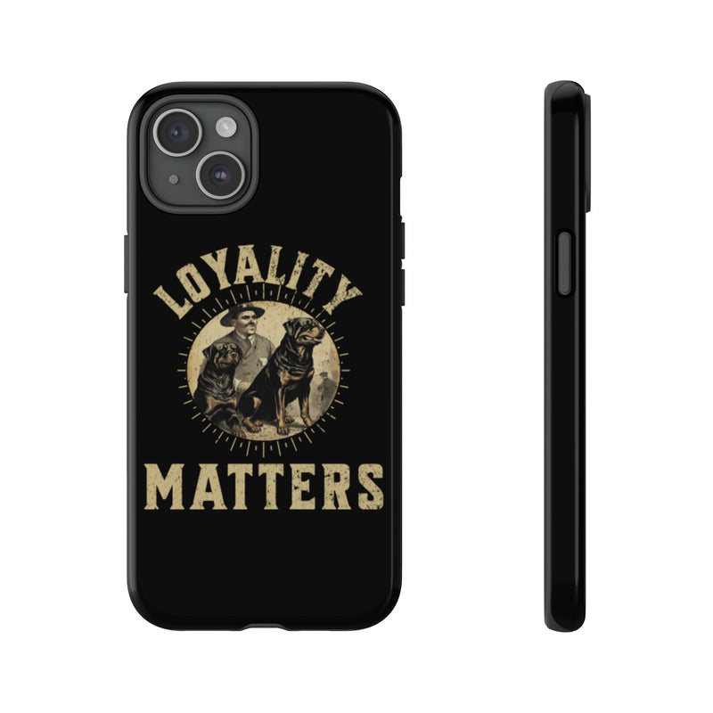 Loyalty Matters Vintage Army Rottweiler Tough Cases