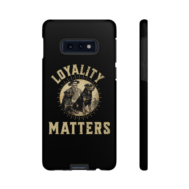 Loyalty Matters Vintage Army Rottweiler Tough Cases