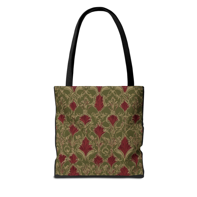 Vintage Vibes Green and Red Tote Bag (AOP)