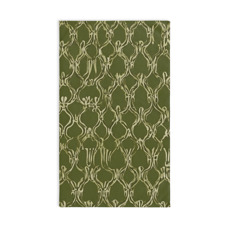 Green Vintage vibes Hand Towel