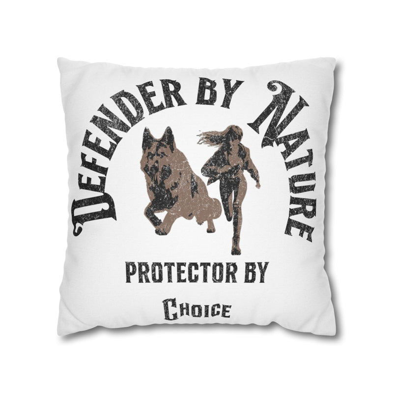 German Shepard Defender By Nature  Square Pillowcase