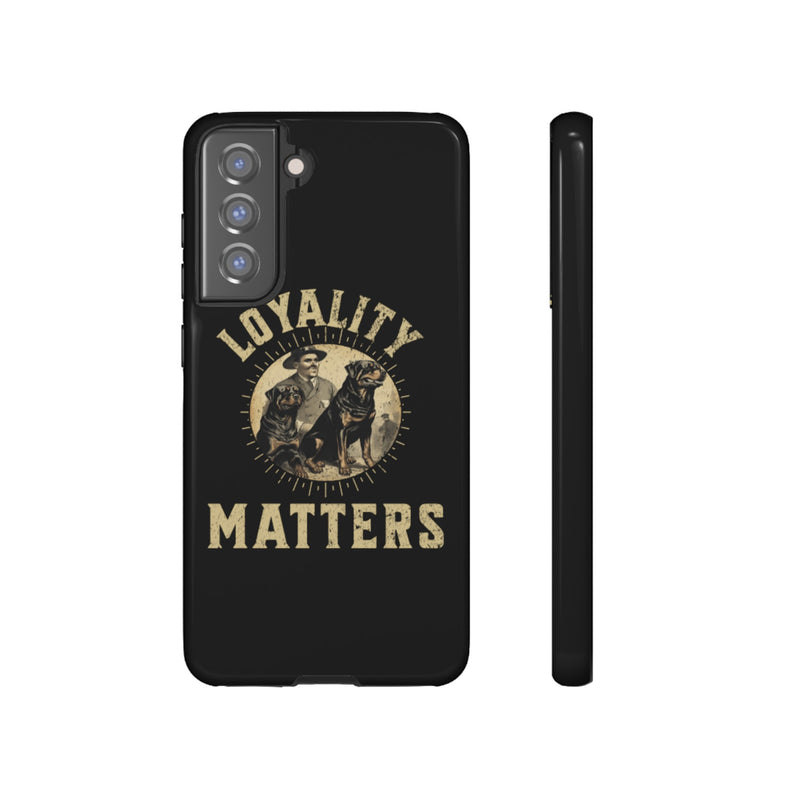 Loyalty Matters Vintage Army Rottweiler Tough Cases